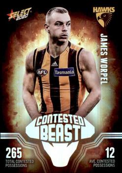 2020 Select Footy Stars - Contested Beasts #CB28 James Worpel Front